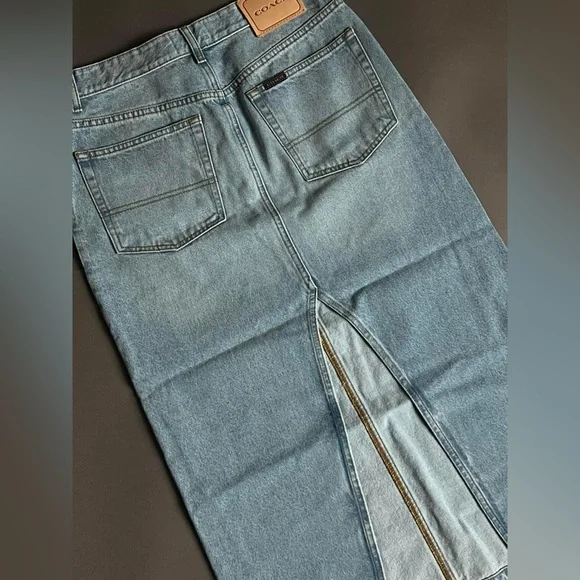 CM292 - Coach Long Denim Skirt - Picture 9 of 11
